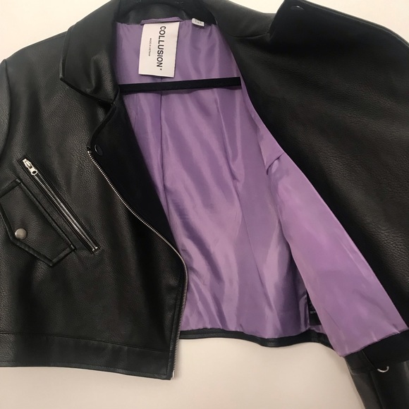 SOLD ASOS leather jacket - Picture 3 of 5